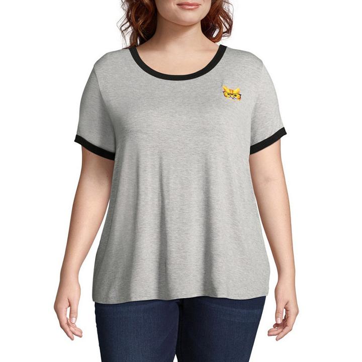 Cat Ringer Tee - Juniors Plus