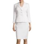 Black Label By Evan-picone Long-sleeve Jacquard Fifth Sunday Skirt Suit Set