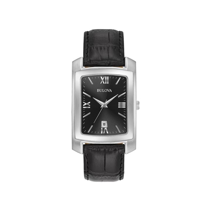 Bulova Mens Black Strap Watch-96b269