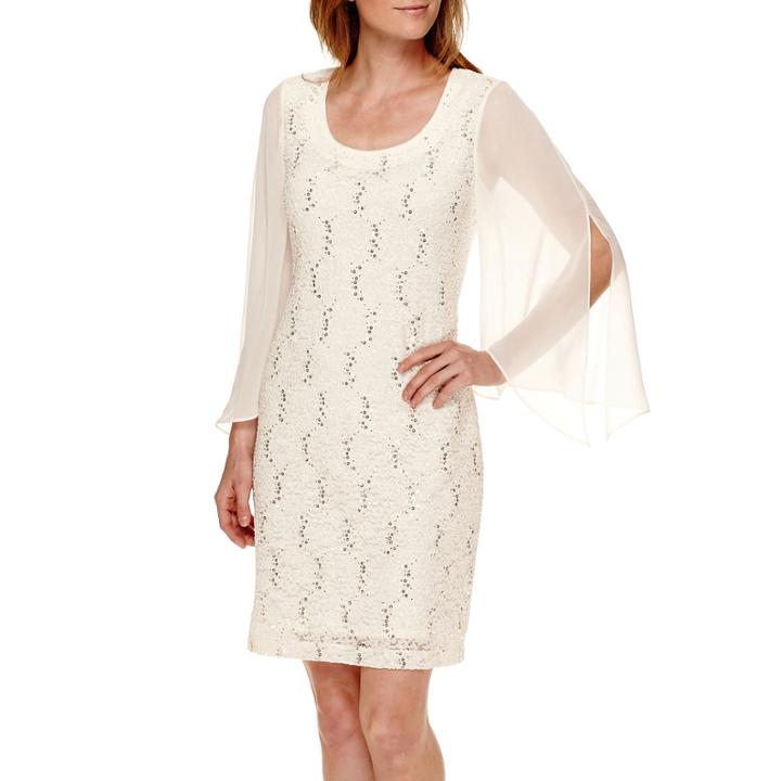 Rn Studio By Ronni Nicole Bell-sleeve Lace Shift Dress