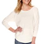 A.n.a 3/4-sleeve Textured Sweater