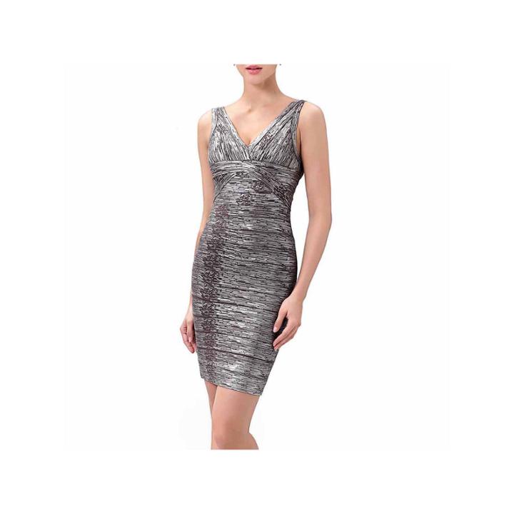 Phsitic Women's Stevie Shimmer Bodycon Bandage Dress