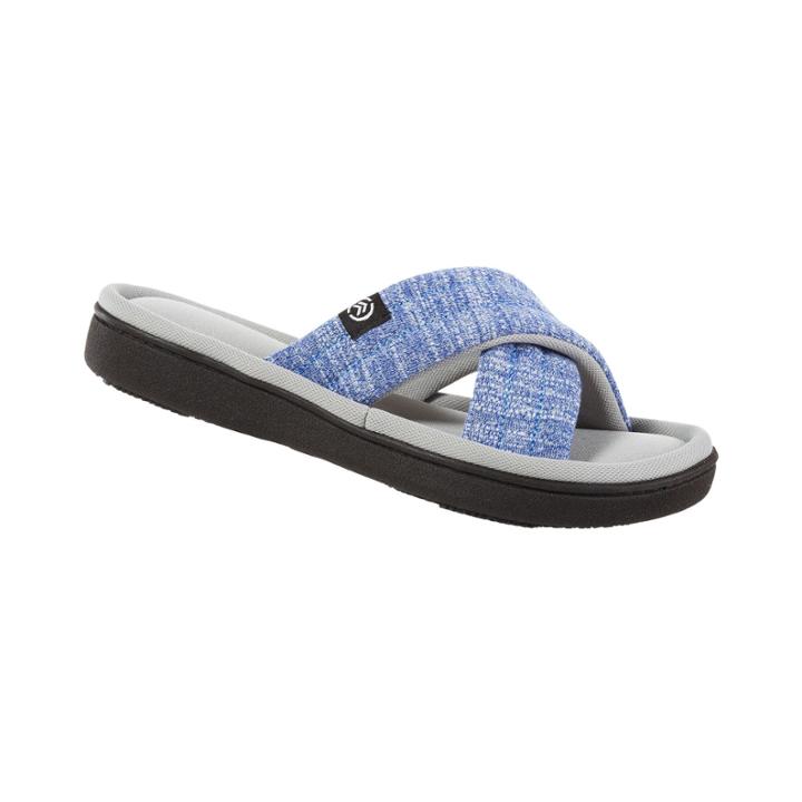 Isotoner Space Dye Cross Slide Slippers