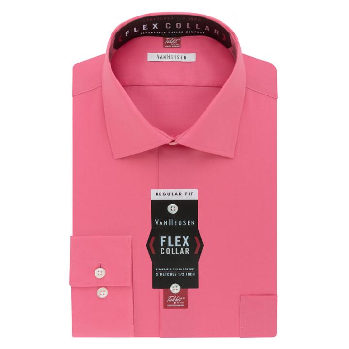 Van Heusen Flex Collar Long Sleeve Dress Shirt