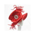 Whittall & Shon Derby Hat Sailor W Medallion Bow And Brooch