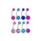 Stainless Steel 316l 8-pc 14 Ga. Belly Ring Set