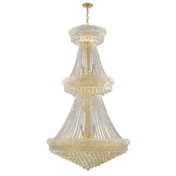 Empire Collection 32 Light 2-tier Round Crystal Chandelier