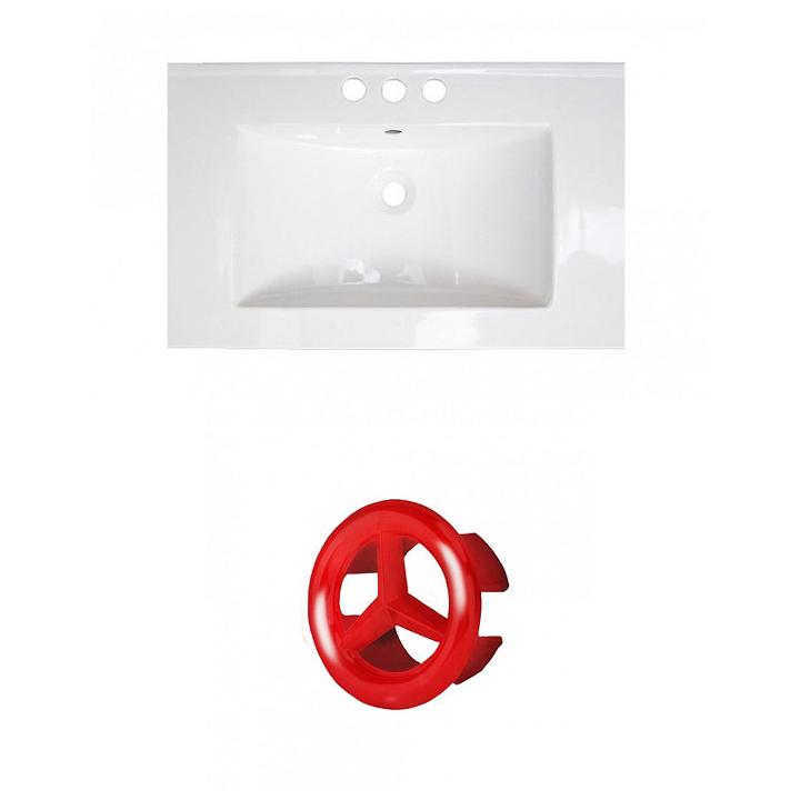 25-in. W 3h4-in. Ceramic Top Set In White Color