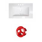 25-in. W 3h4-in. Ceramic Top Set In White Color