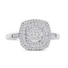 Womens 1/2 Ct. T.w. White Diamond 14k Gold Engagement Ring