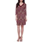 Studio 1 3/4-sleeve Faux-suede-trim Sheath Dress - Petite