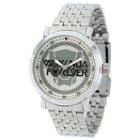 Black Panther Mens Silver Tone Strap Watch-wma000273