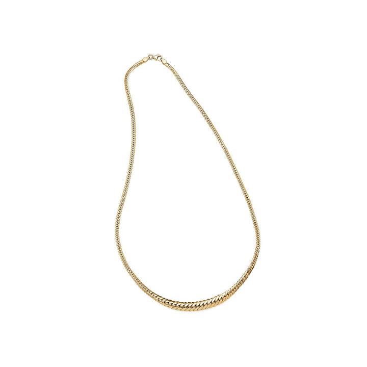 14k Yellow Gold Graduated Grumetta Necklace