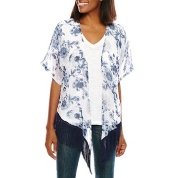 Big Buddha Floral Fringe Wrap