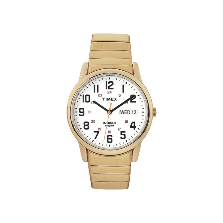 Timex Easy Reader Mens Gold-tone Stainless Steel Expansion Strap Watch T204719j