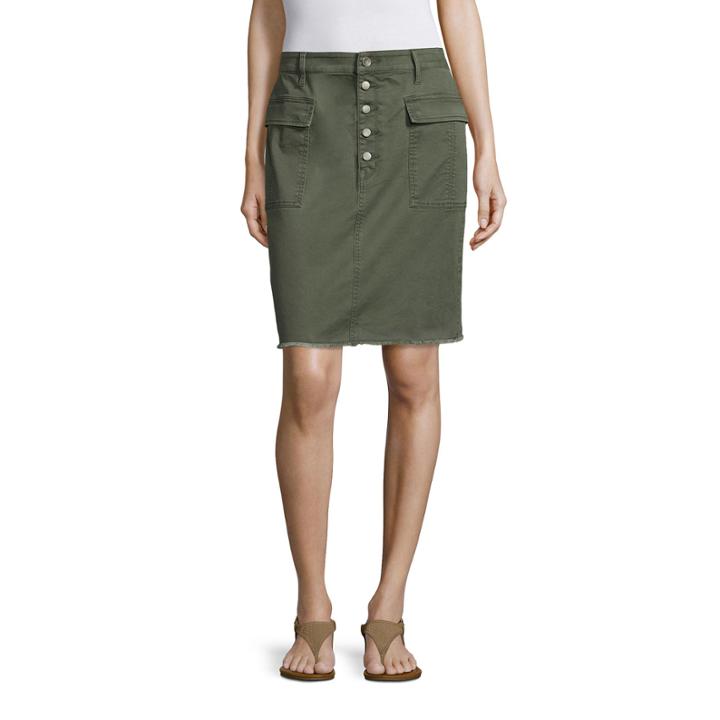 A.n.a Button-fly Utility Skirt