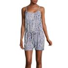 Us Polo Assn. Floral Sleeveless Romper-juniors