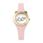 Mixit Cat Womens Pink Strap Watch-pts2942cglp