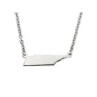 Personalized Sterling Silver Tennessee Pendant Necklace