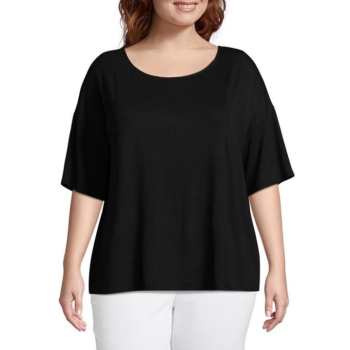 Worthington Dropped Shoulder T-shirt - Plus