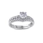 1-1/7 Ct. T.w. Diamond 14k White Gold Bridal Set