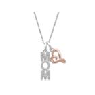 Womens 1/7 Ct. T.w. White Diamond Sterling Silver Gold Over Silver Pendant Necklace