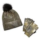 Mixit Pom Beanie And Fingerless Glove 2-pc. Knit Cold Weather Set
