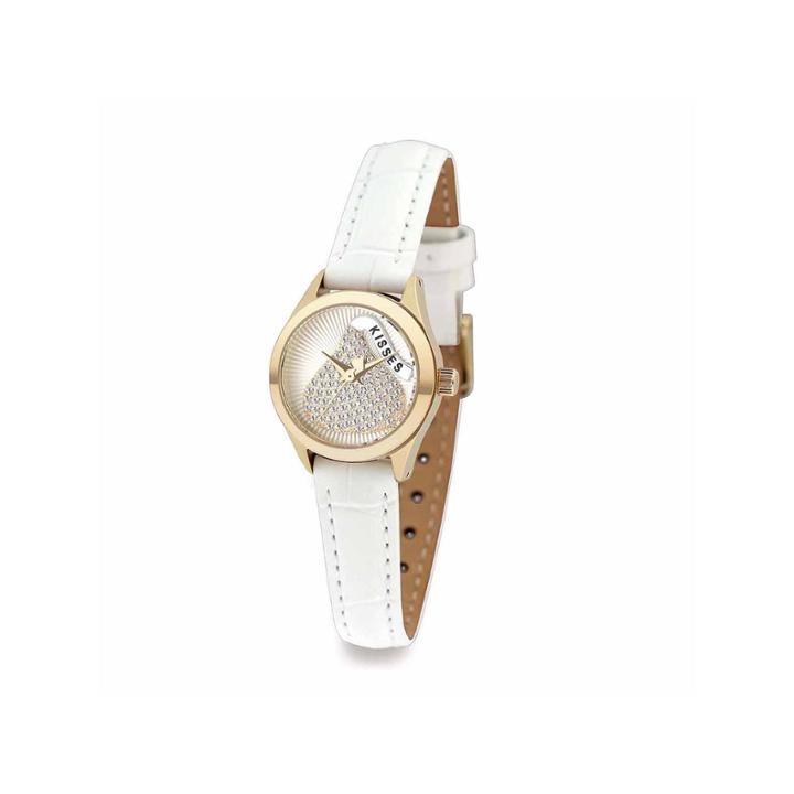 Hershey Kisses Womens White Strap Watch-ks003gdwt