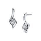 Sirena 1/2 Ct. T.w. Round Diamond 14k White Gold Earrings