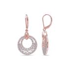 1/3 Ct. T.w. Diamond Gold Over Silver Infinity Symbol Earrings
