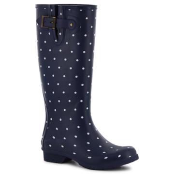 Chooka Fashion Classic Printed Dot Womens Waterproof Rain Boots