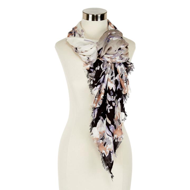 Ombr Floral Scarf