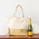 Cathy's Concepts Wifey Metallic Color Dipped Tote Bag