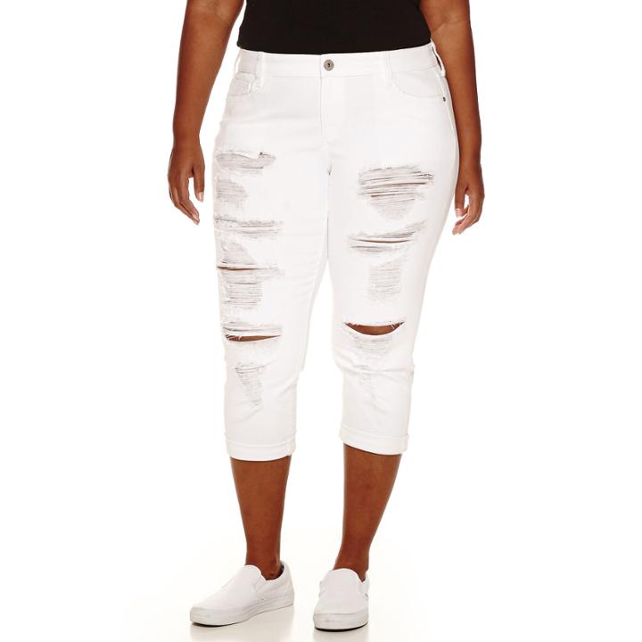 Arizona Cropped Pants-juniors Plus