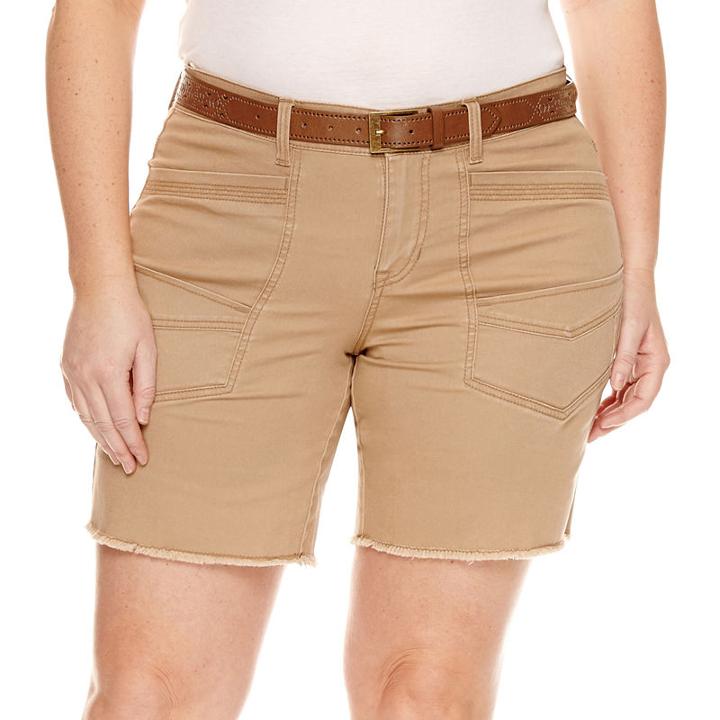 Unionbay Midi Shorts-juniors Plus