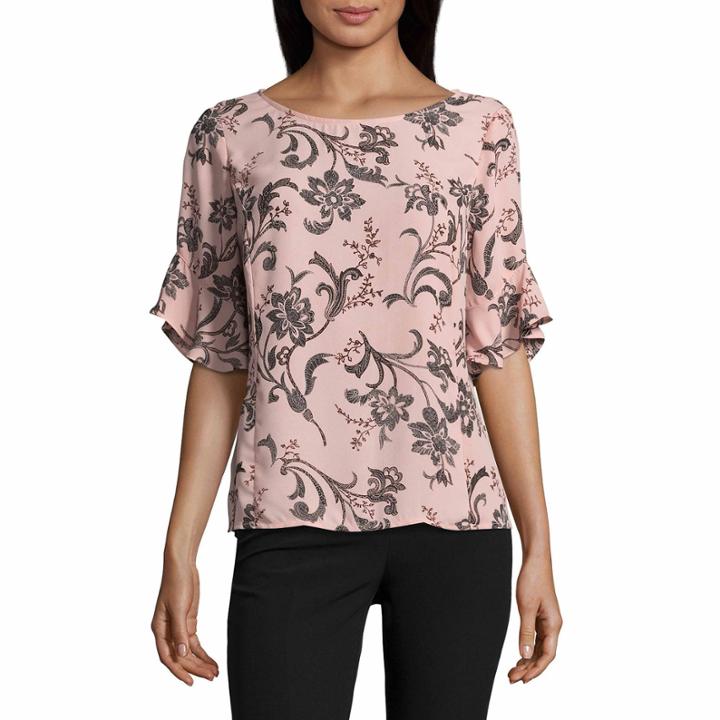 Liz Claiborn Ruffle Sleeve Blouse