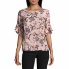 Liz Claiborn Ruffle Sleeve Blouse
