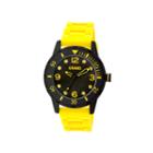 Crayo Unisex Splash Yellow Strap Watch Cracr2205