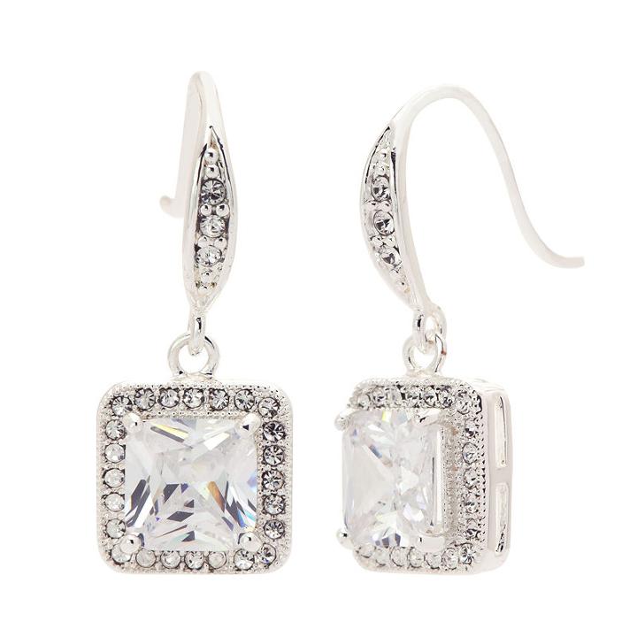 Sparkle Allure Clear 25mm Stud Earrings