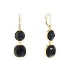 Monet Jewelry Black Simulated Pearls Drop Earrings