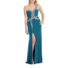 Gorgeous One Shoulder Long Stretchy Pageant Dress