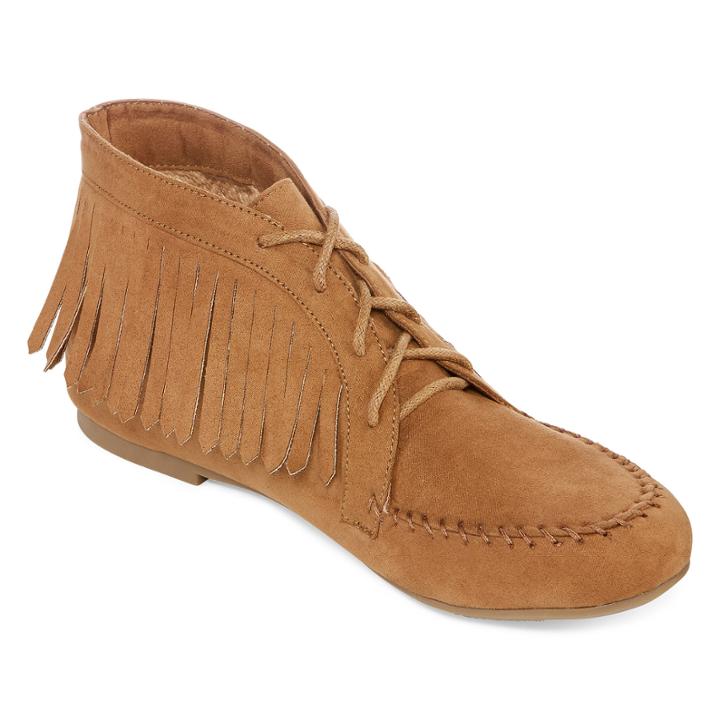 Bamboo Circus-03 Lace-up Fringe Moccasins