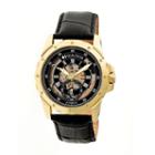 Heritor Armstrong Mens Black Strap Watch-herhr3404