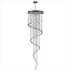 Helix Collection 12 Light Chrome Finish And Clearcrystal Spiral Chandelier