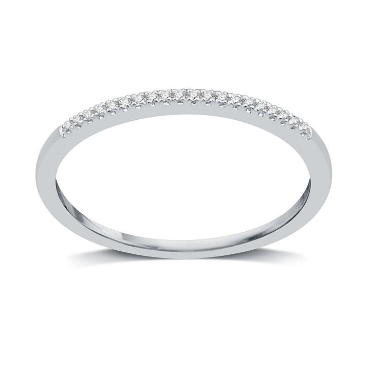 I Said Yes Womens Diamond Accent White Diamond Platinaire Wedding Band