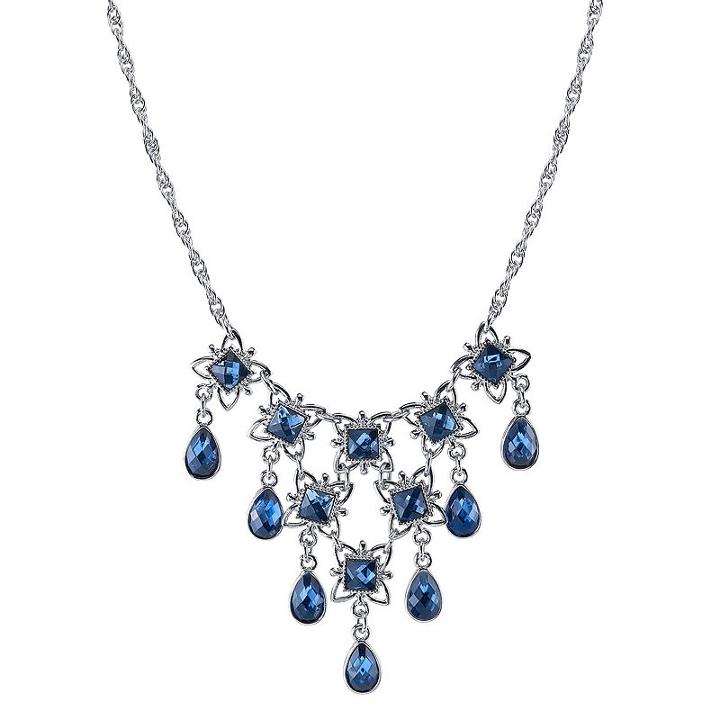 1928 Vintage Inspirations Blue Statement Necklace