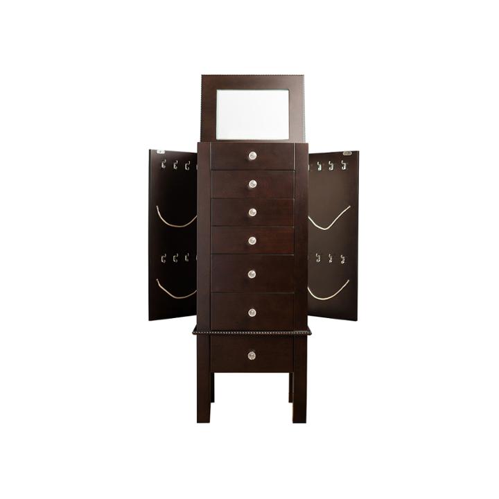 Hives And Honey Hannah Espresso Jewelry Armoire
