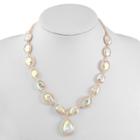 Monet Jewelry Womens White Round Y Necklace
