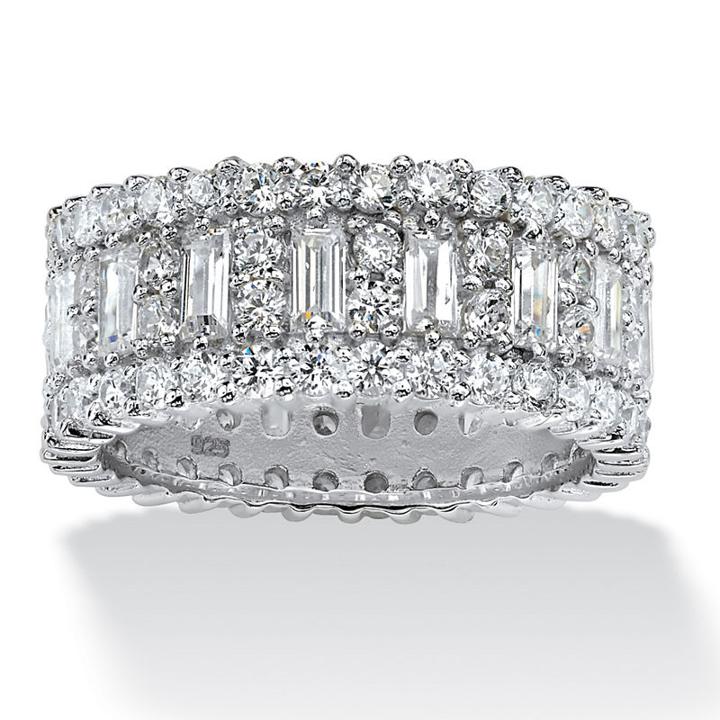 Diamonart Womens 4 3/4 Ct. T.w. White Cubic Zirconia Band