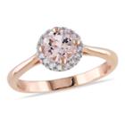 Womens 1/10 Ct. T.w. Pink Morganite 10k Gold Cocktail Ring